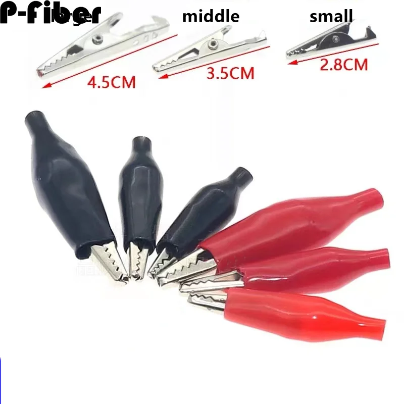 Pure iron alligator clip 50pcs small / medium / large alligator clip wire / battery / test clip 28 / 35 / 45mm