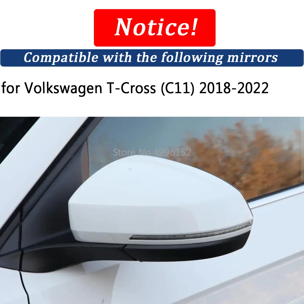 For Volkswagen T-Cross C11 2018-2024 Car Side Mirror Folding Kit Rearview Mirror Folding Motor Engine Electric Power Mirror Fold