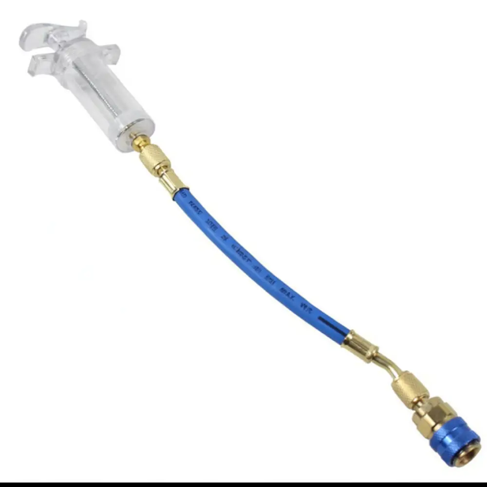 Car AC Refrigerant Oil Dye Injection Tool Universal Air Conditioning Repair Applicator 1/4 Inch Standard Thread Port