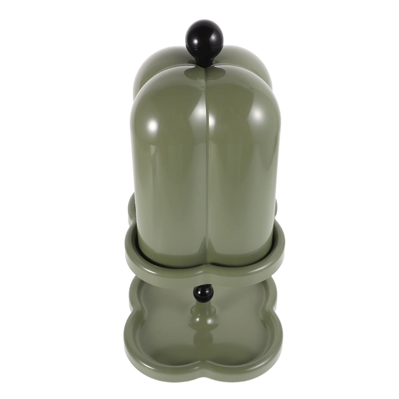 

Double Layer Tissue Box with Sealed Lid Bottom Trinket Storage Countertop Organizer for Home Coffee Table Vanity Essentials