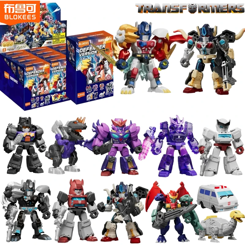 Blokees Transformers Edição Estelar 7 Caixa Surpresa Megatron Lio Convoy Galvatron Ironhide Ratchet Figura de Ação Colecionável Brinquedo Presente