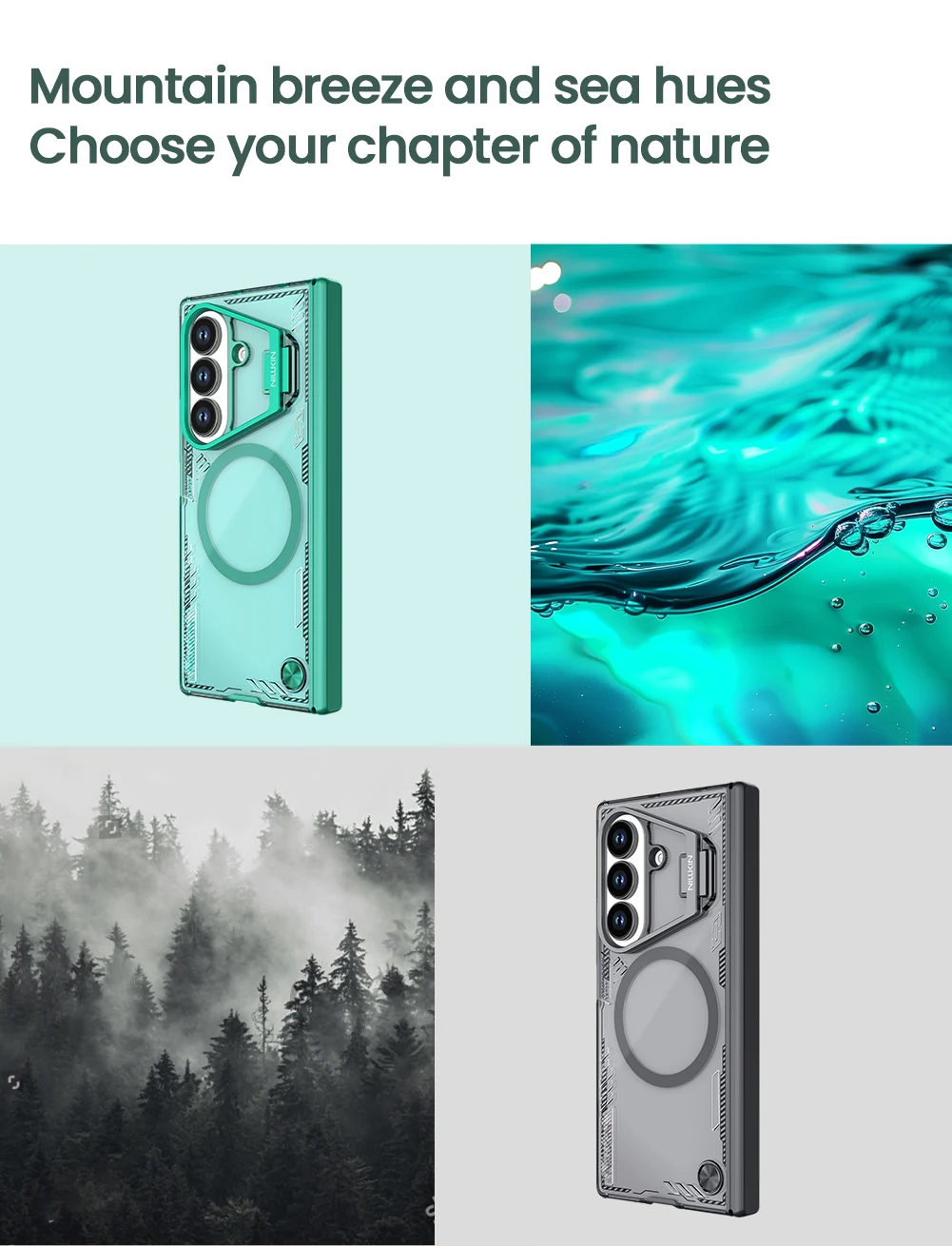 Etui Nillkin MagSafe do Samsung Galaxy Z Fold 7 Fold7 5G Magnetyczna, odporna na wstrząsy osłona z uchwytem na obiektyw — zdjęcie produktu 6