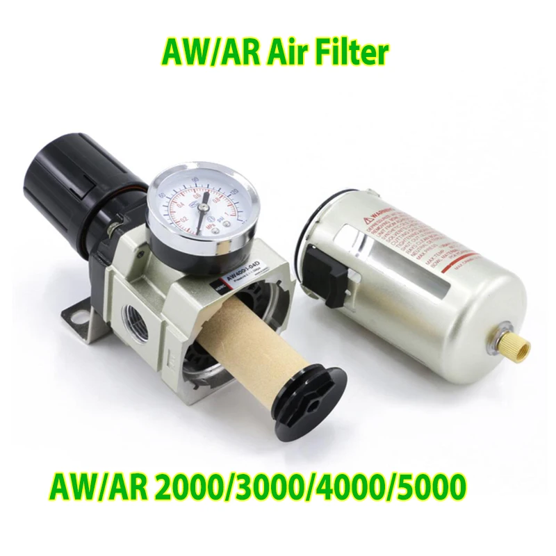 AW/AR Air Filter Pressure Regulator F.R.L unit AW/AR2000-02 AW/AR3000-02 AW/AR3000-03 AW/AR4000-04 AW/AR5000-06 AW/AR5000-10