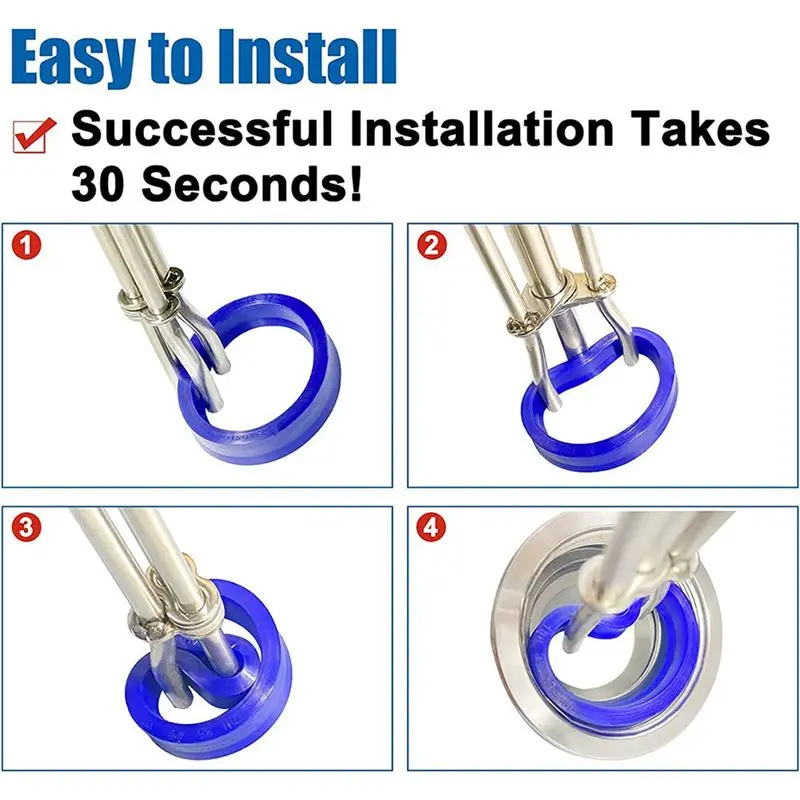 AEE5-3Pcs Universal U-Shaped Cup Hydraulic Cylinder Piston Rod Seal Installation Tool Kit Controller Boost Auto Repair Tools