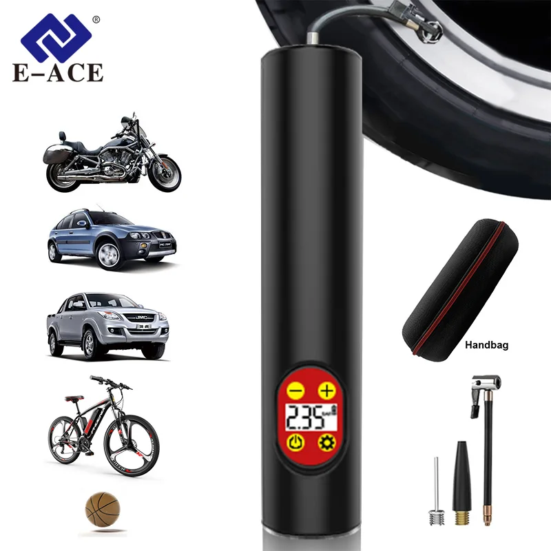 E-ACE Portable Air Pump Tyre Wireless Inflator 6000mAh Long Endurance Suitable For Various Tires Balloon Toys Air Compressor