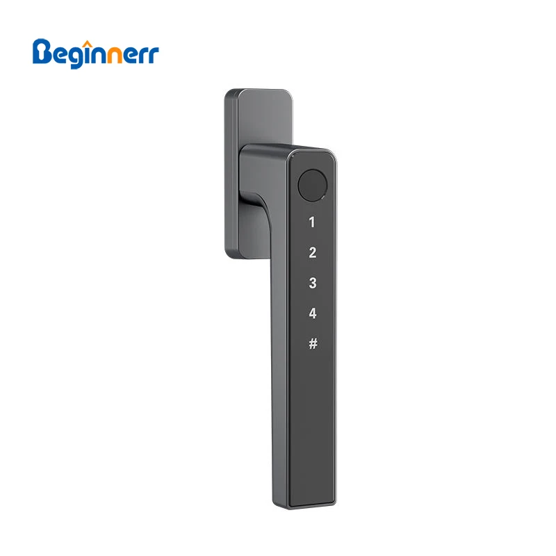 Beginnerr Fingerprint window lock waterproof IP65 Passsword Code Tuya APP Lithium battery Security door lock