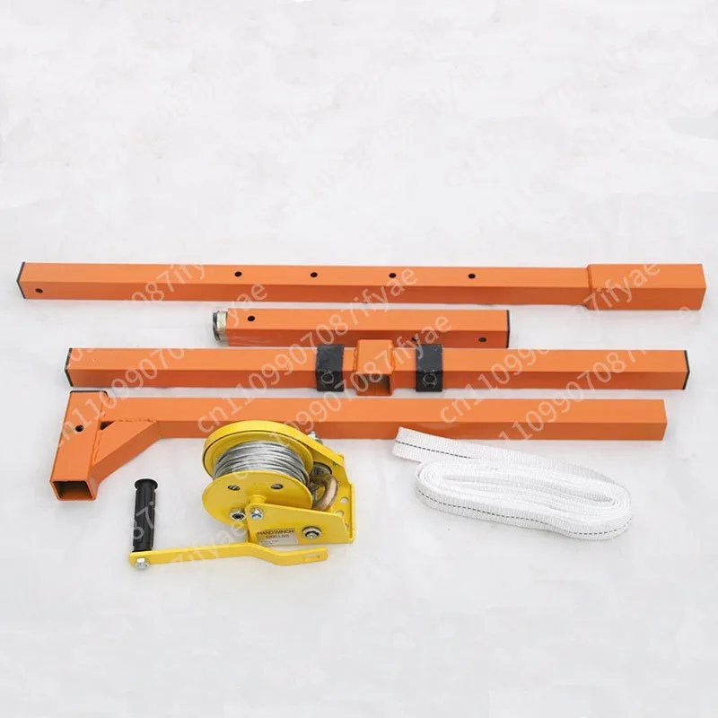 Air conditioner external machine installation, small crane installation, hanger hand crank lifting bracket lifting tool
