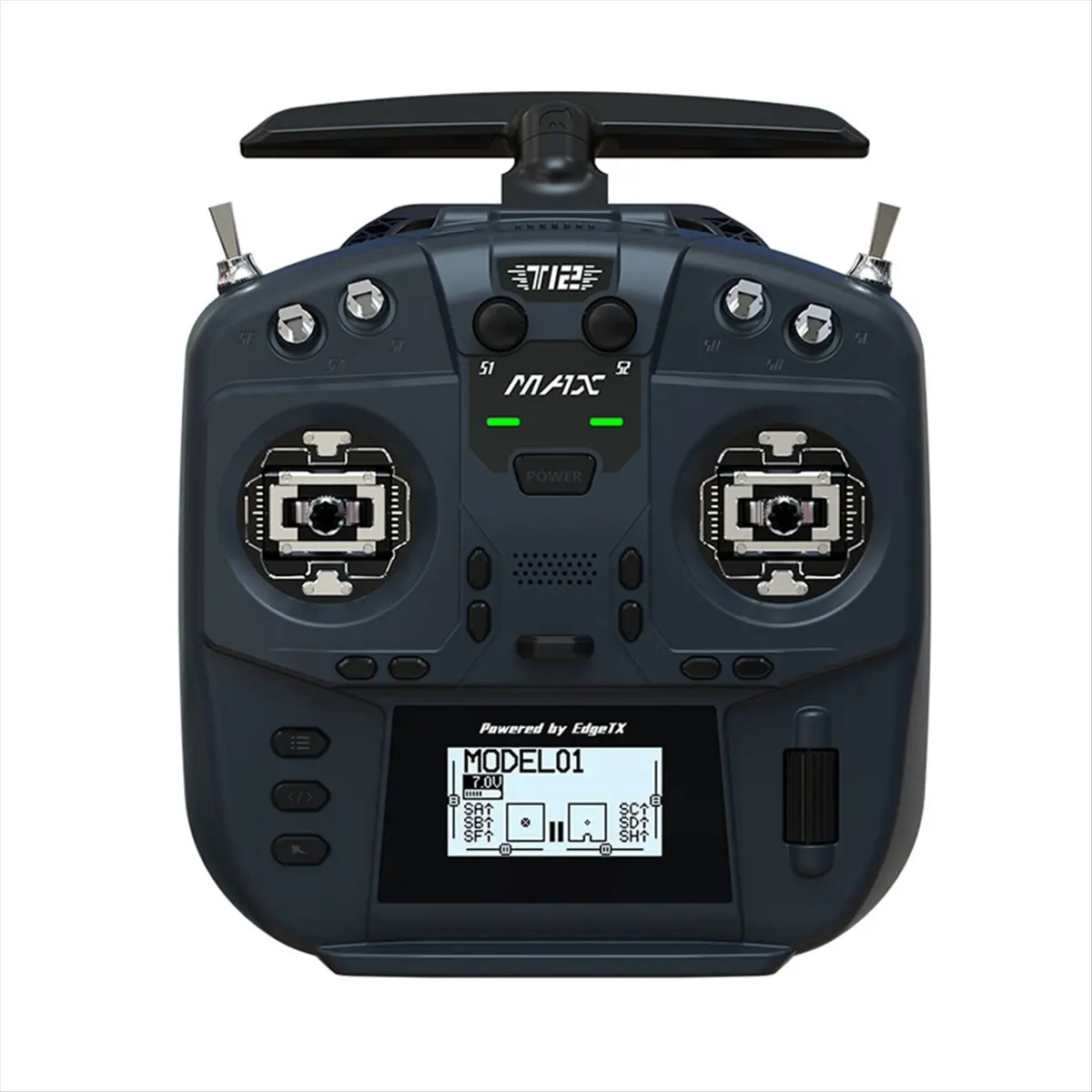 Super Sale T12 MAX ELRS 2.4G Remote Control Radio Controller Hall Sensor Gimbal Foldable Antenna for RC FPV Drone