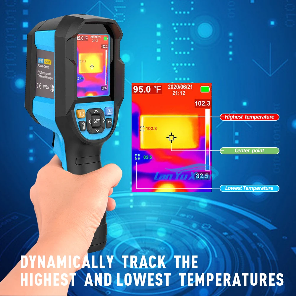 PQWT-CX160 Digital Portable Handheld High Sensitive Fast Read Electronic Waterproof Thermal Imaging