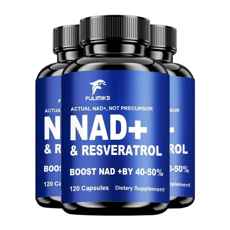

Nad Supplements, Supplements With Resveratrol + Vitamin B3, Nad Plus Supplements - Supports Cellular - 60/120 Capsules