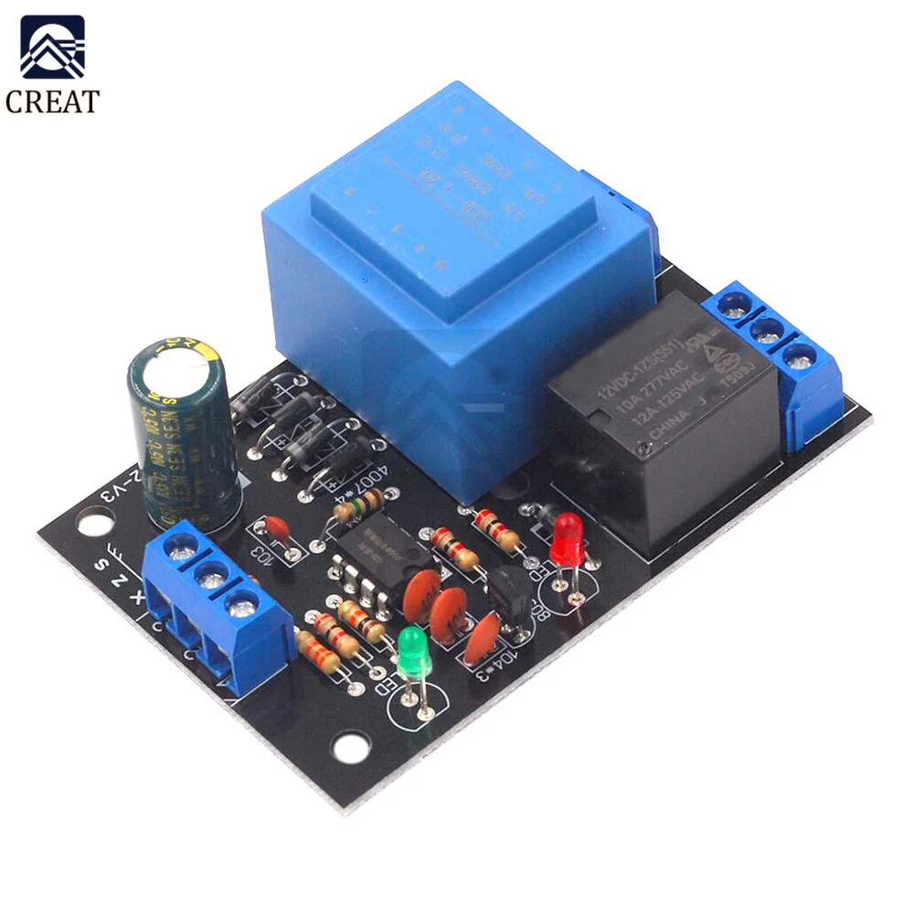 Water Level Controller Liquid Level Switch Sensor Water Tank Tower Pool Automatic Pumping Water Drainage AC 220V Power Supply