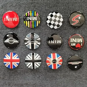 Aluminiumauto Wheel Center -Aufkleber, Dekoration im Freien, Mini Cooper Clubman, R53, R56, R57, JCW, R50, R52, R58, R60, 52 mm 8 Hauptverkaufszentrum -Felgen Mini - №3