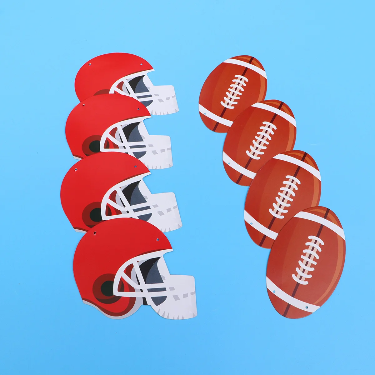 

Gadpiparty Football Rugby Party Garland Decor Bunting Flags Decoration Set Props