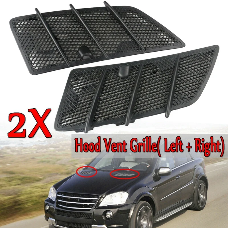 Car Hood Upper Air Vent Grille Cover Trim for Mercedes Benz W164 ML GL 320 350 450 550 63AMG 2008-2011