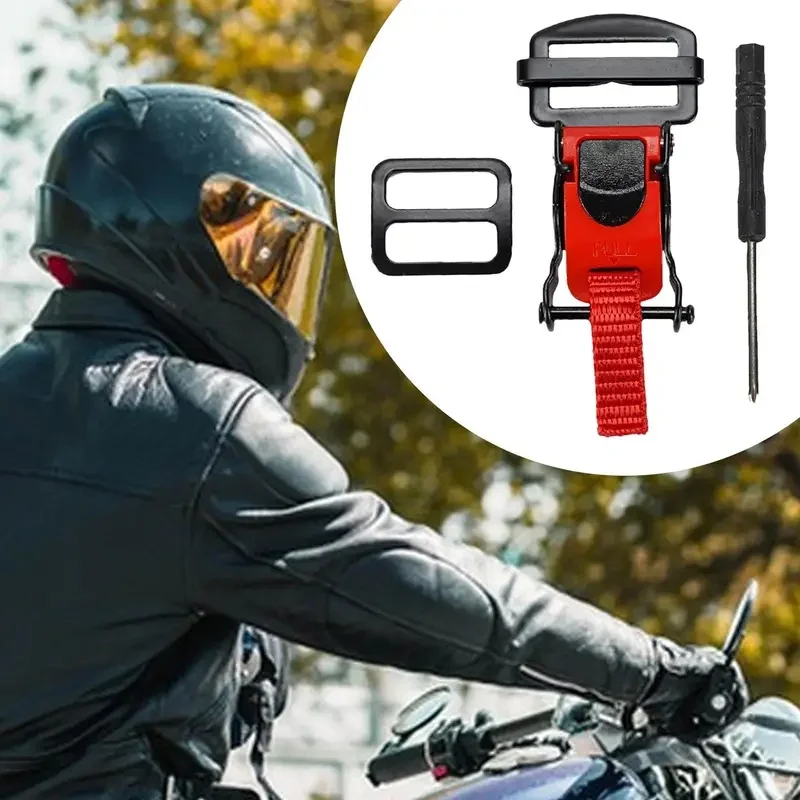 Motorcycle Helmets Quick Release Buckle Double D Buckle Safe Quick Release Clip Strap Helmet Lock Socket For Motorcycle Helmets