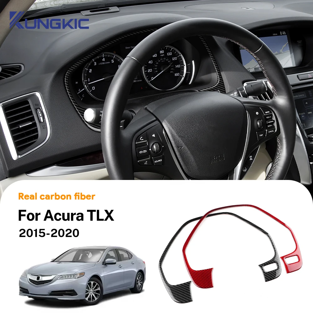 

Настоящее мягкое углеродное волокно для Acura TLX 2015 2016 2017 2018 2019 2020, наклейка на рамку автомобиля спидометра с левым рулем, аксессуары для интерьера
