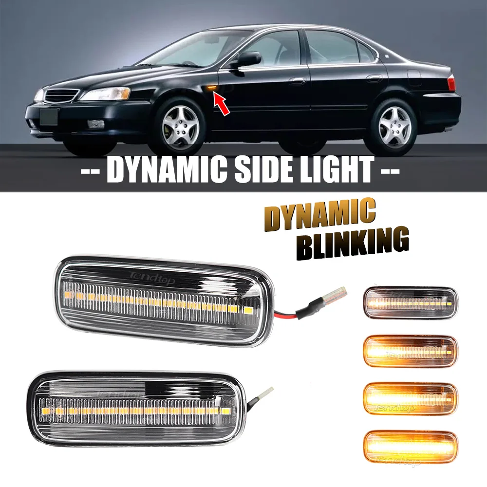 Dynamische Blinker Blinker Lampe LED Seite Marker Licht Blinkende Anzeige Für Honda Civic CRV Ballade Fließheck Limousine Accord