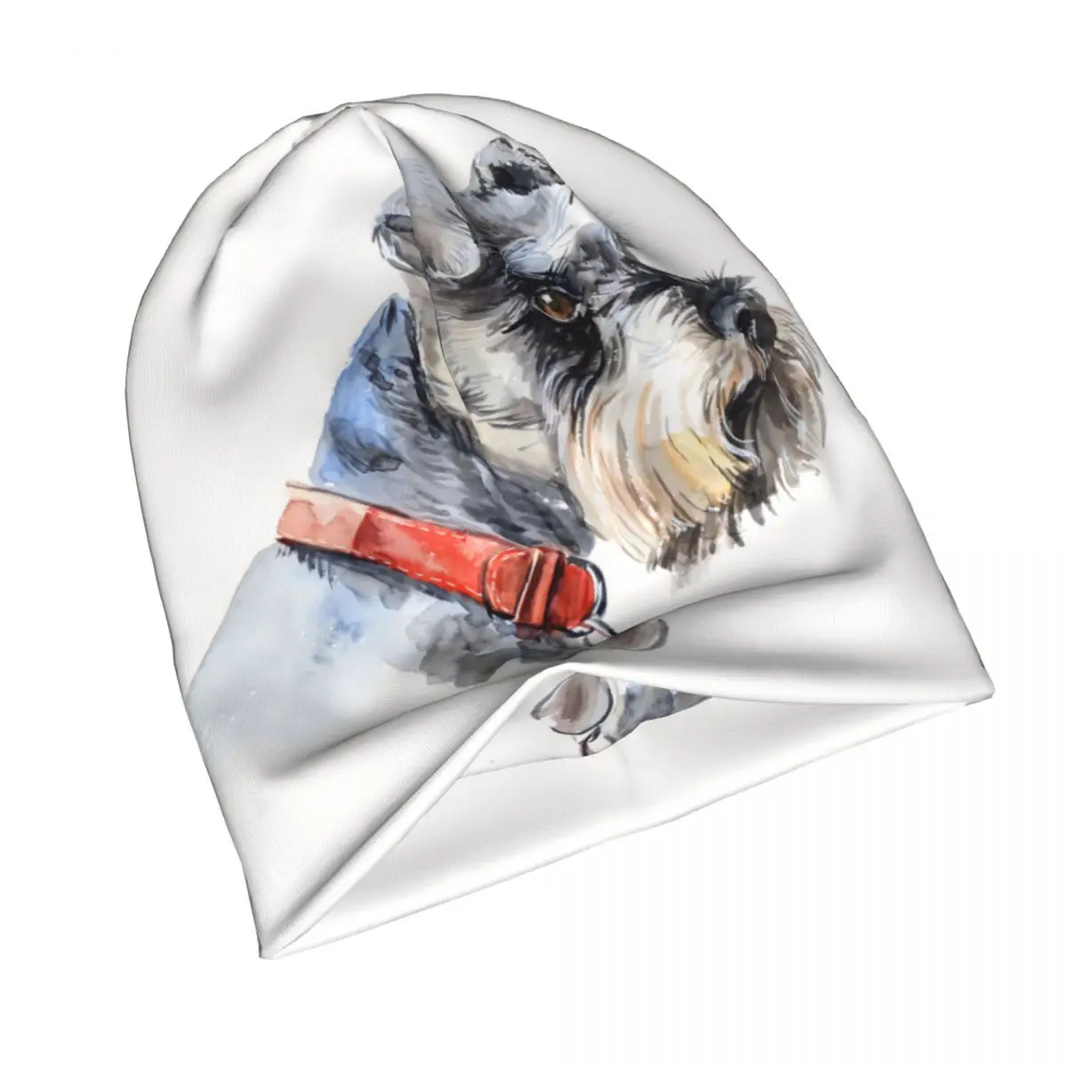 Schnauzer Portrait Thin Skullies Beanies Autumn Spring Caps For Men Women Dog Lover Man Ski Caps Bonnet Hats