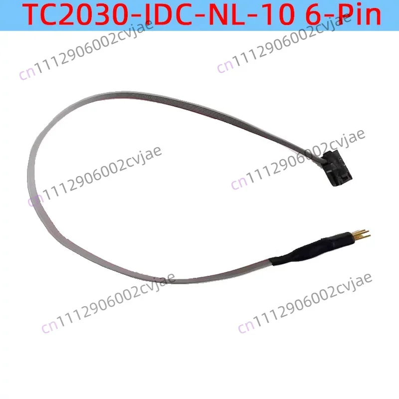 TC2030-IDC-NL-10 6-Pin Plug-of-Nails™ Spring-Pin Cable
