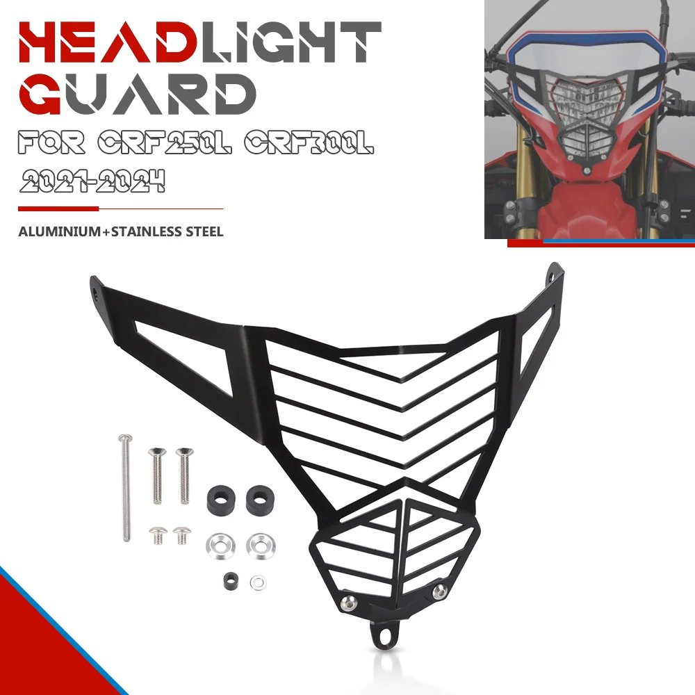 

Motorcycle Headlight Guard For HONDA CRF250L CRF300L 2021-2023 Accessories Headlight Protector Grille Guard Cover Protection