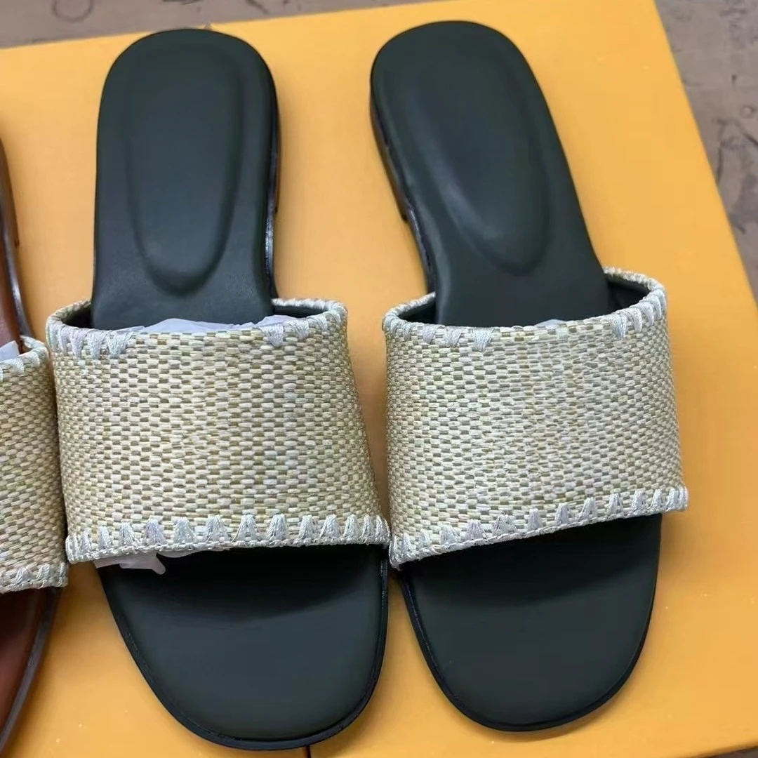 

Women's 2026 Woven Sandals, Slip-On Flat Slides, Comfortable Casual Beach Shoes. Fast & Free Delivery