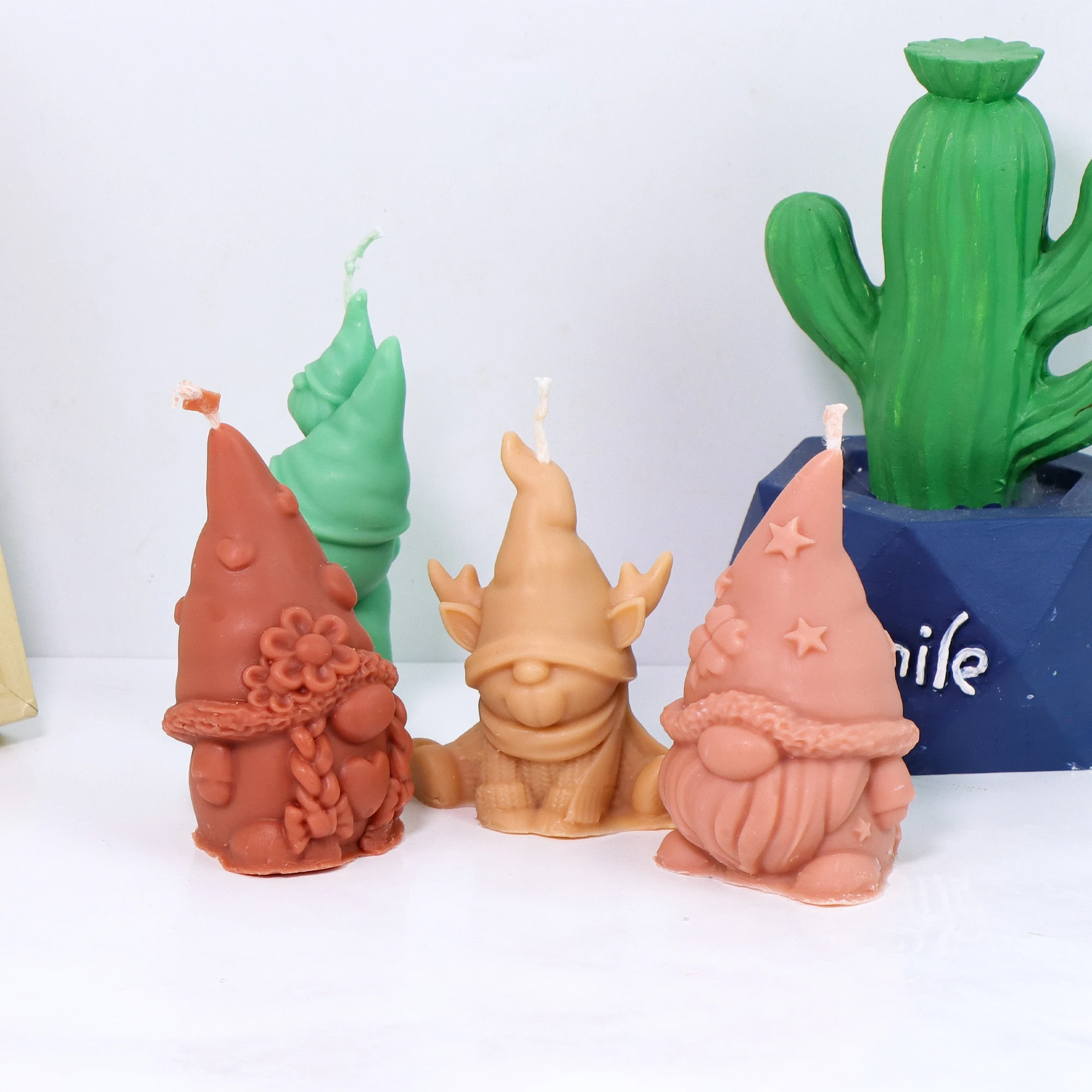 3D Weihnachtsmann Silikonform DIY Weihnachtsfigur Form für handgemachte Kerze Parfüm Ornament Home Decor Weihnachten Handwerk Geschenk