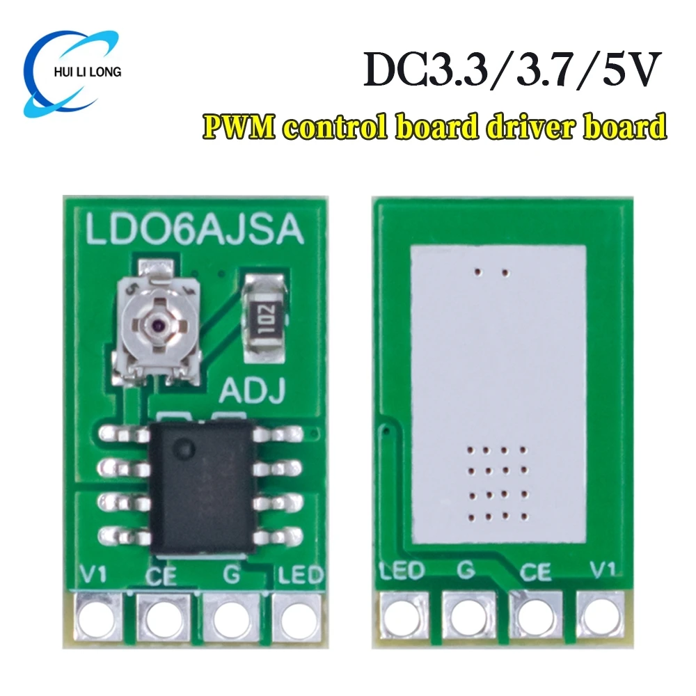 

LD06AJSA/B 30-1500MA Adjustable Constant Current LED Driver DC 3.3V 3.7V 4.2V 5V PWM Control Board Buck Power module