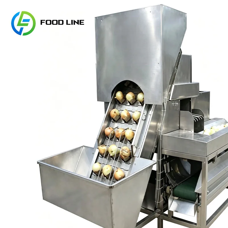Commercial Onion Skin Remover Onion Peeling Machine Automatic Onion Peeler Vegetable Processing Customized