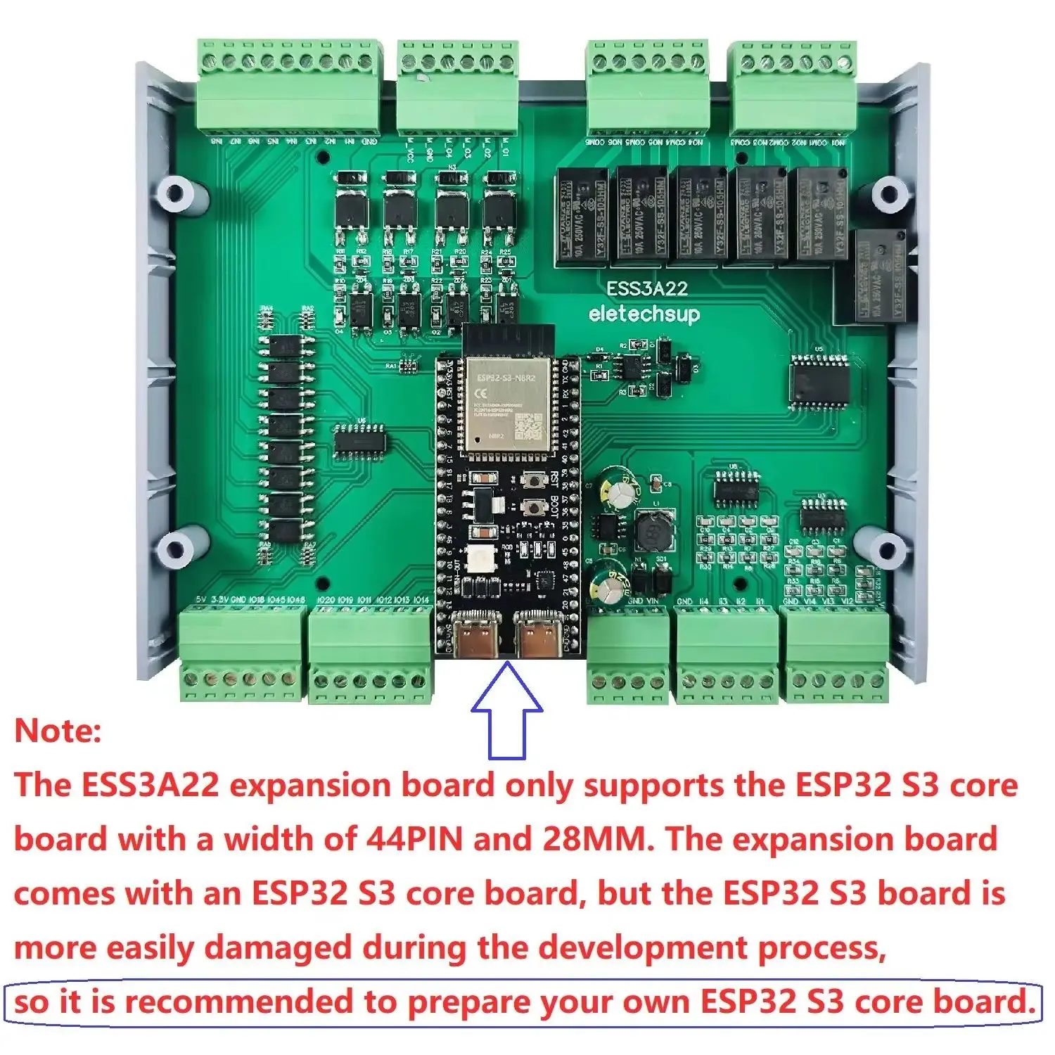 

RS485 8AI 8DI 10DO ESP32 S3 Многофункциональный блок расширения Modbus Wi-Fi MOS Релейный модуль для Arduino WEB MQTT Ethernet Network DIY