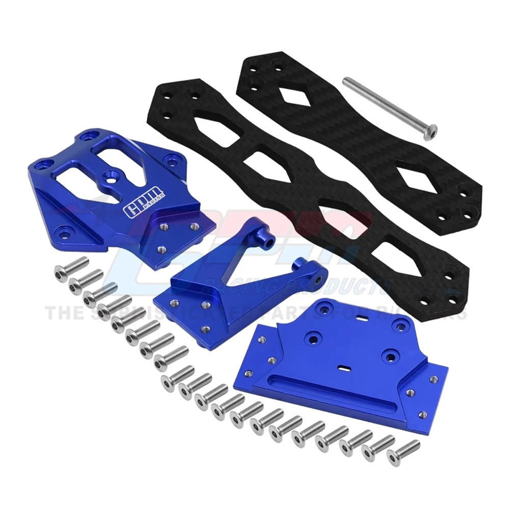 GPM for LOSI 1/10 Lasernut U4 ROCK TACER LOS03028 RC Cars Metal Aluminum Carbon Fiber Second Floor Board Support Plate LOS231064