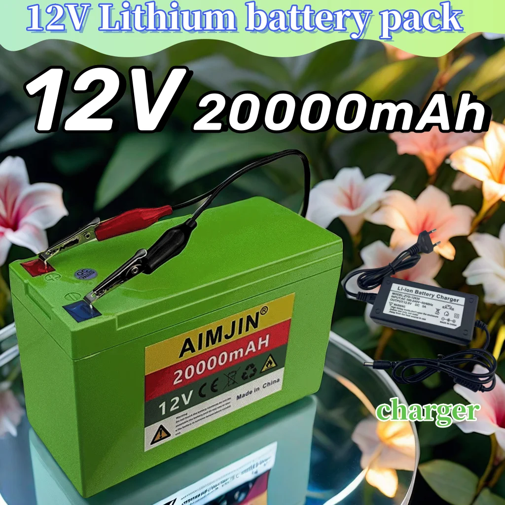 

3S6P 12V 20000mAh/20Ah Rechargeable Li-ion battery, Agricultural Spray, Stereo, Outdoor Solar Light, Universal For Baby Carriage