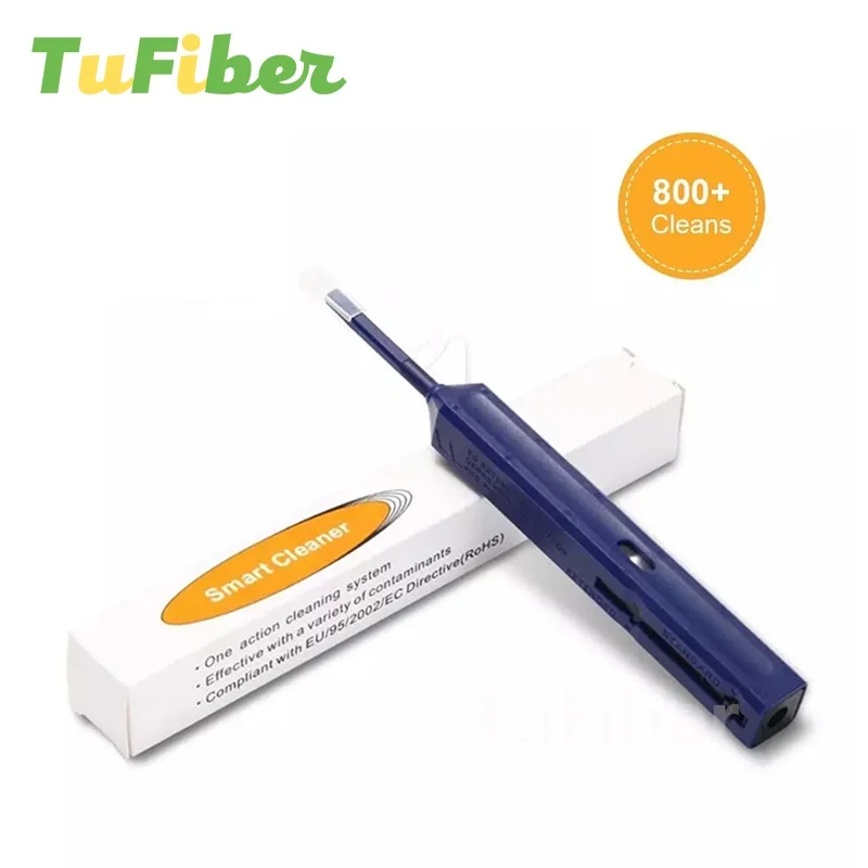 Stylo de nettoyage de Fiber optique SC/FC/ST, 2.5mm LC/MU 1.25mm, outils de nettoyage en un clic, nettoyeur de connecteur de Fiber optique, 2 pièces