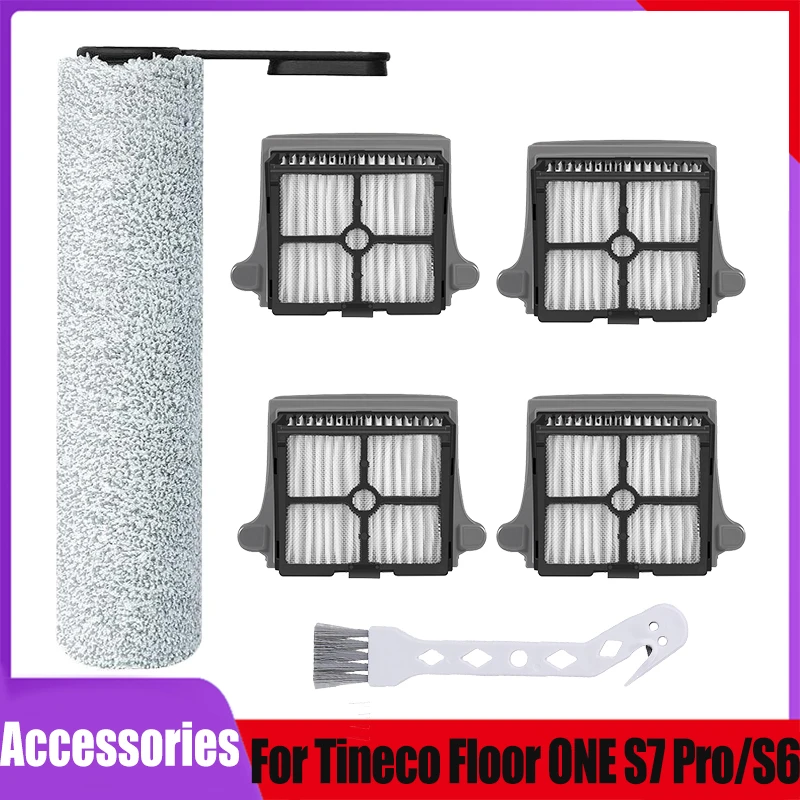 Akcesoria do odkurzacza bezprzewodowego Tineco Floor ONE S7/ Floor One S7 Pro/ Floor One S6/ 3.0: szczotka rolkowa, filtr HEPA