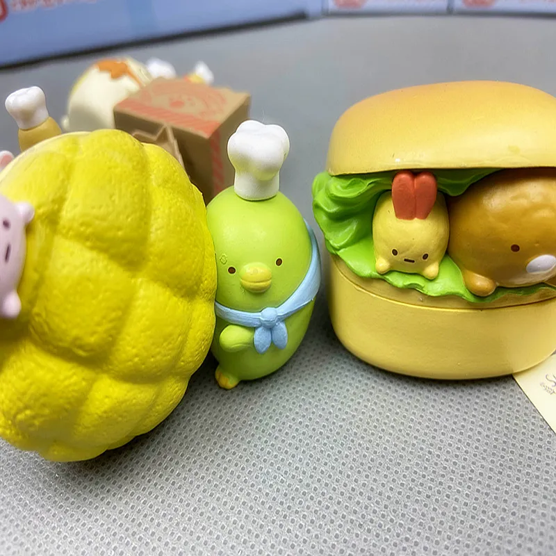 Angolo creature pane Hamburger divisione Anime figurine decorazione Desktop torta ornamenti decorativi giocattoli per bambini