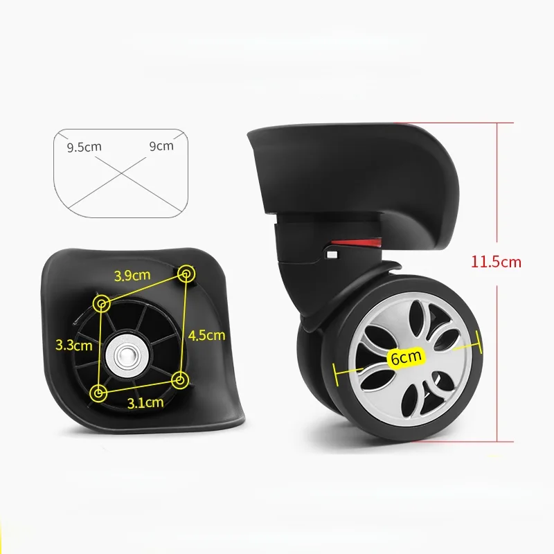 W078 Trolley Case Travel Luggage Universal Wheel Roller Suitcase Pull Baggage Box Swivel Castors Trunk Replacement Accessories