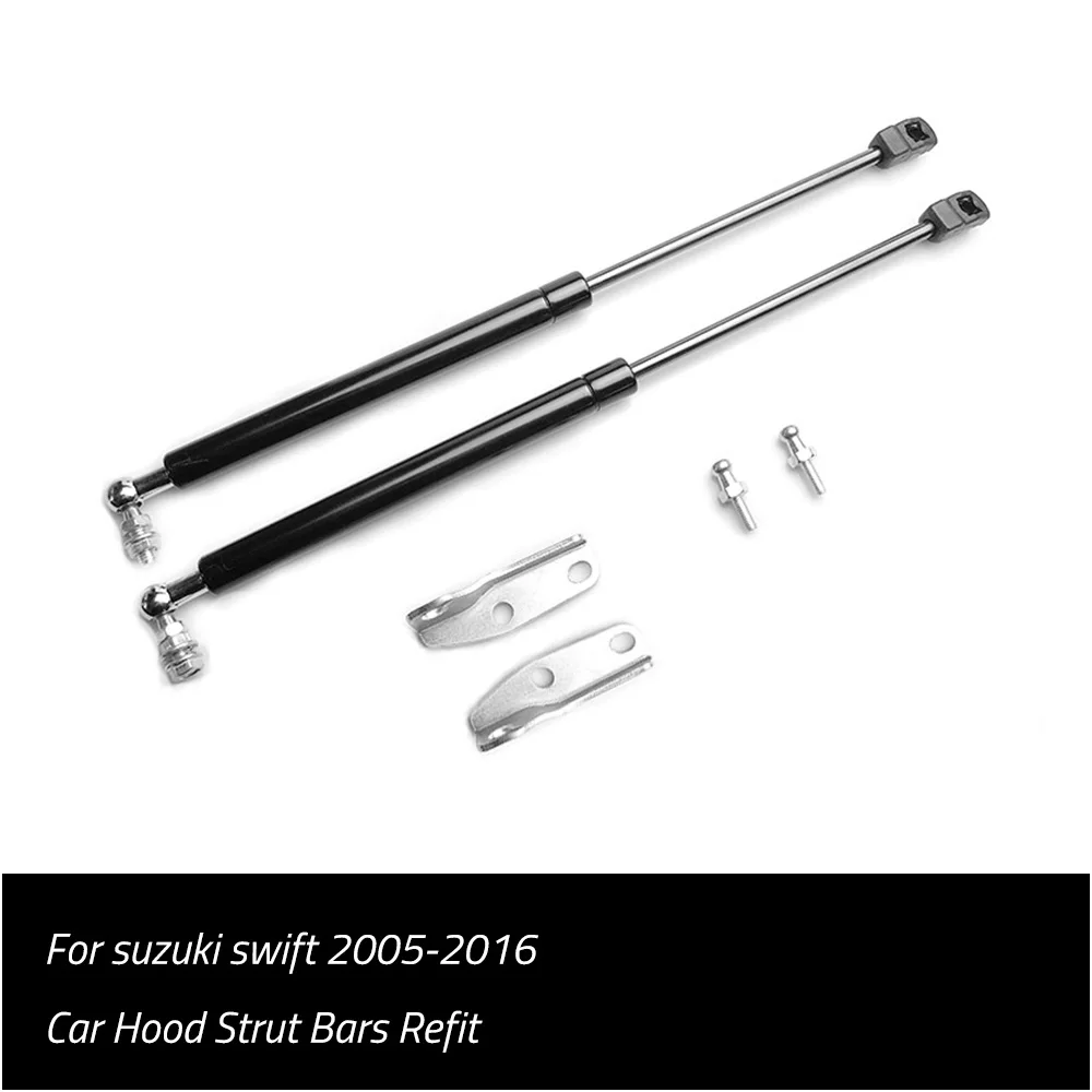 For suzuki swift 2005-2016 Refit Bonnet Cover Lifting Support Hydraulic Rod Strut Spring Shock Bracket Bars Car accessories