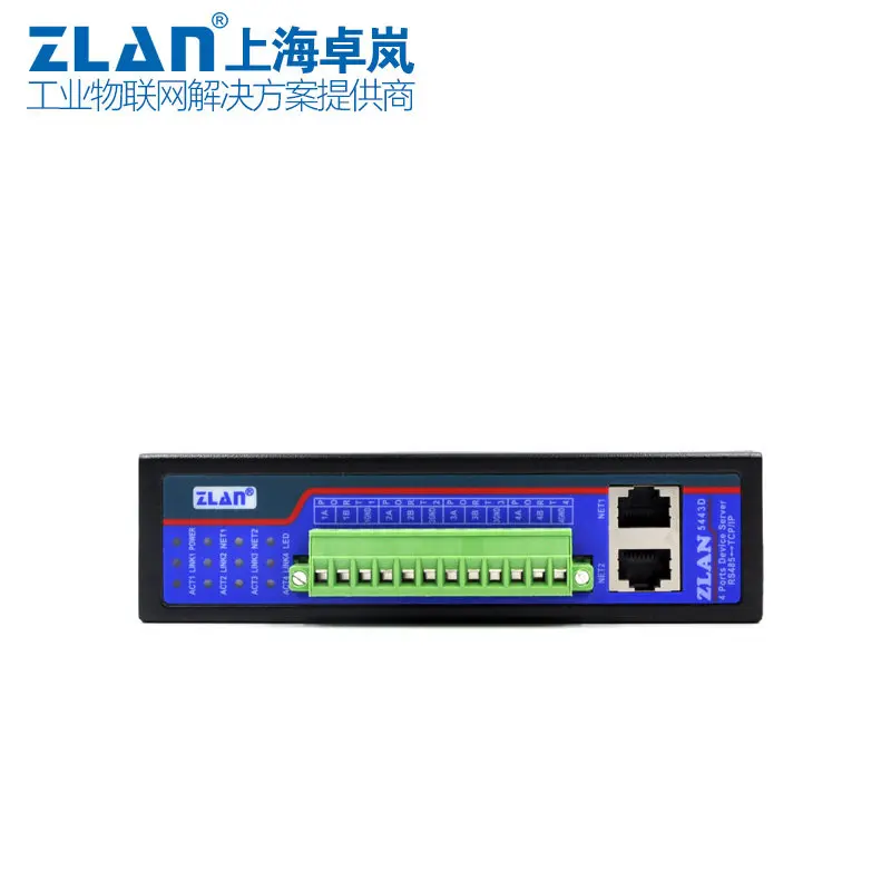 Serial Communication Server Rail Mounted 4-port 485 ToEthernet Industrial Grade Optoelectronic Isolation Communication Equipment