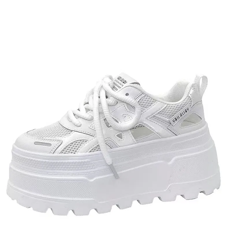 

8CM High Platform Sneakers Casual Outdoor Skateboard Shoes Fashion Comfortable Chunky Sneakers Running Sports Shoes Female