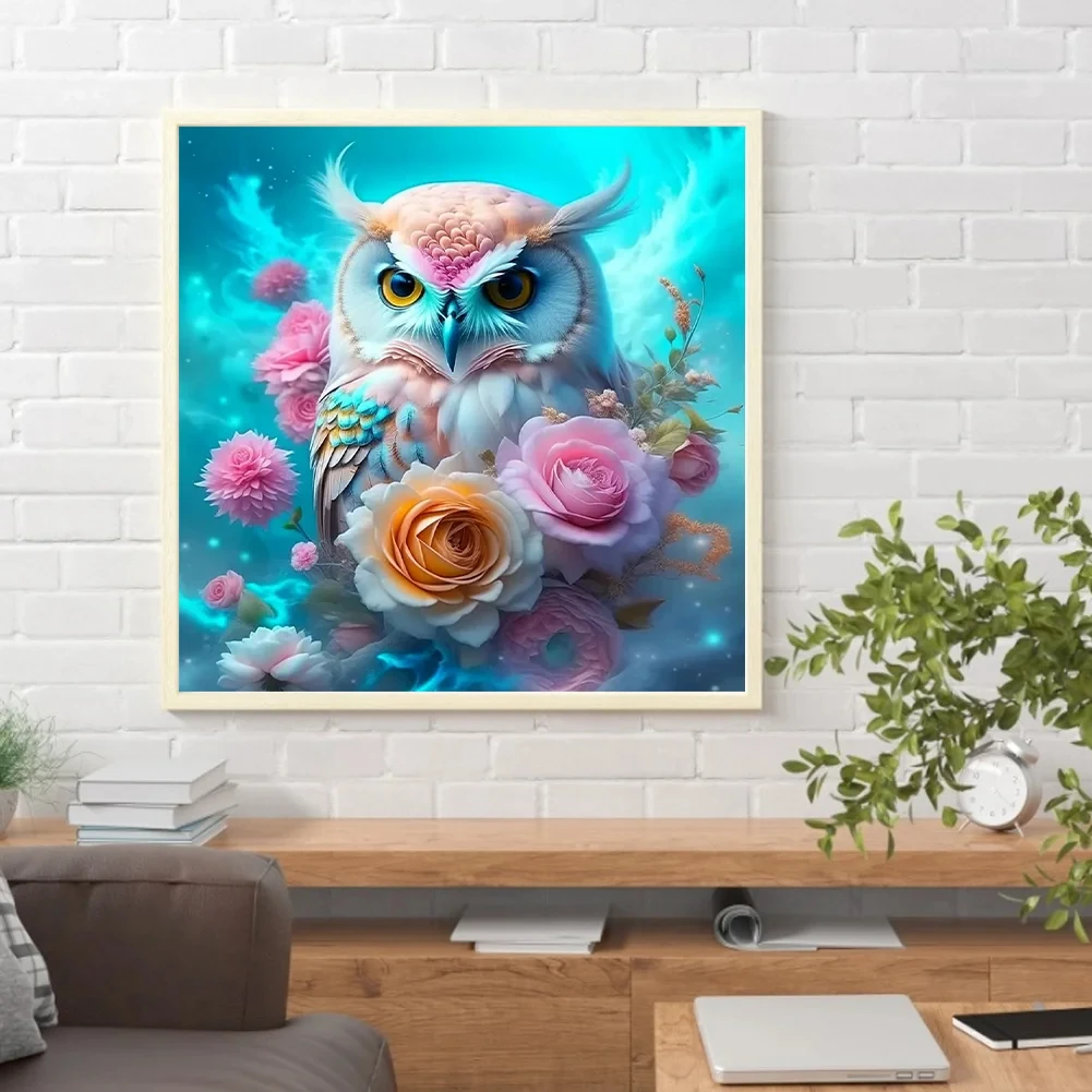 

Diamond Painting Family Fairy Dust Diamond Dot Art Rose Flower Owl Crystal Resin Mosaic Painting Kit AB Drill Cross Stitch Set