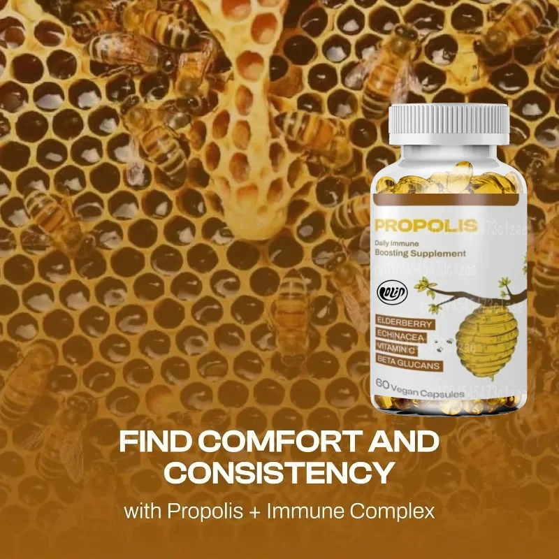 Propolis Contains Elderberry, Echinochloa Purpurea, Vitamin C, and Β - Glucan, Serving As An Immune Health Support Supplement