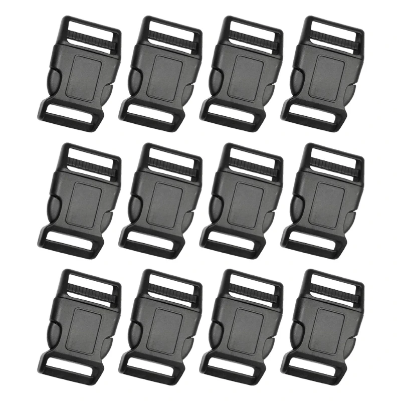 MXMB 10Pcs Side Quick Release Buckle, Plastic Buckle for Quick and Easy Adjustment