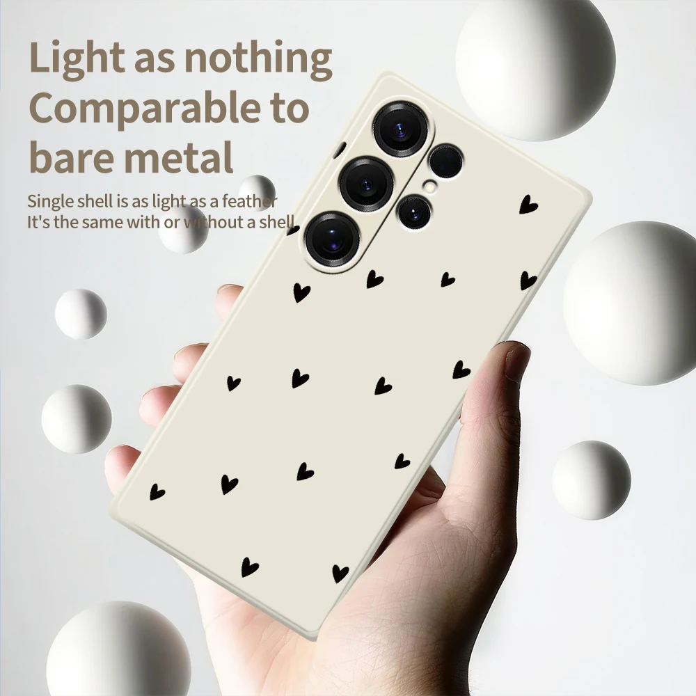 Love Pattern Phone Case For Samsung Galaxy S25 S24 S23 S22 S21 S20 Ultra Plus S10 Plus S24FE S23FE S22FE S21FE S20FE Soft Cover