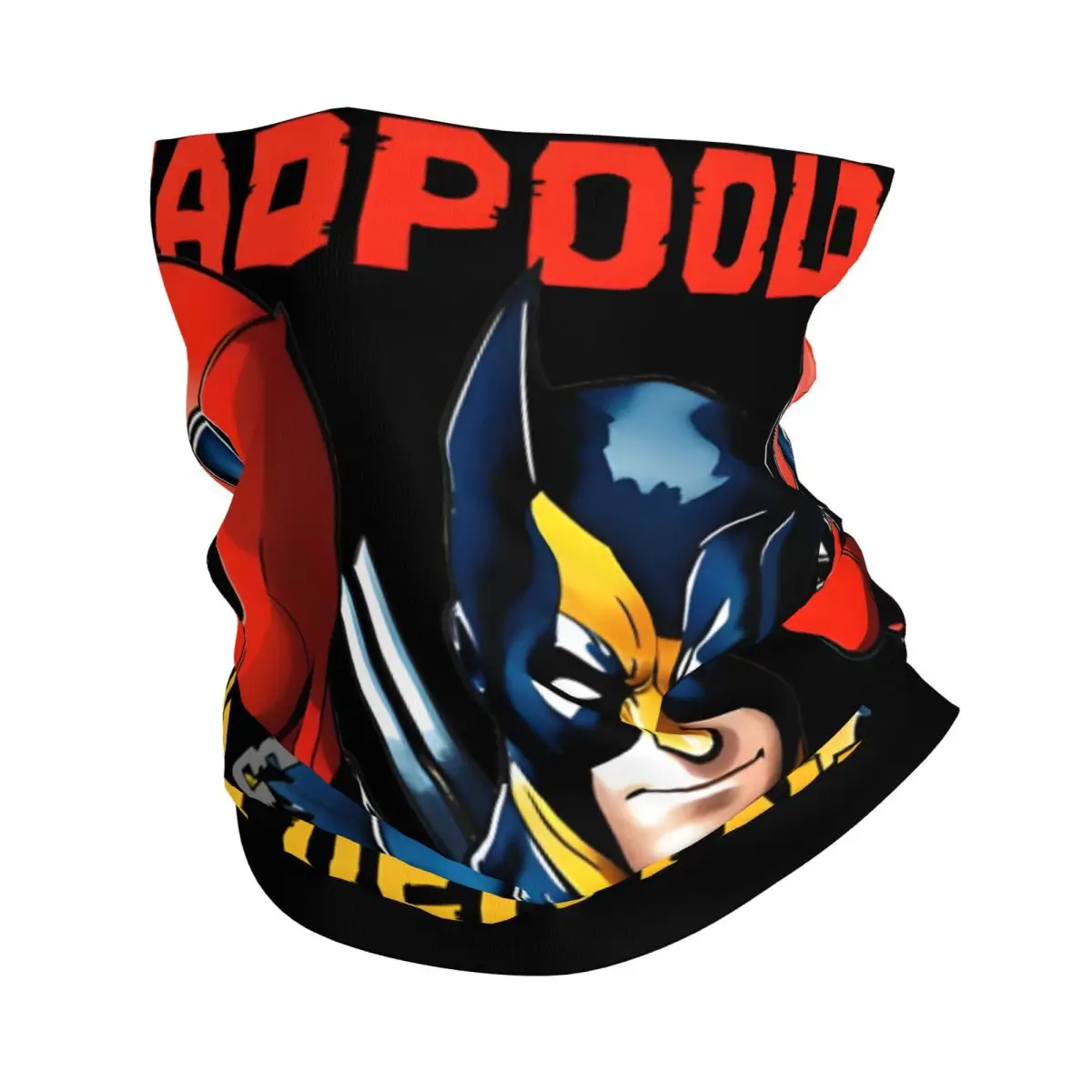 Popular Movies Bandana Neck Gaiter Printed Motocross Deadpool & Wolverine Wrap Scarf Hiking Unisex Adult Winter