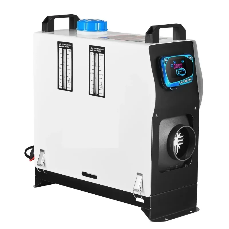 Diesel Air Heater All in One, One Air Outlet, 8KW Diesel Heater 12V, Fast Heating, Diesel Parking Heater with Red LCD Switch