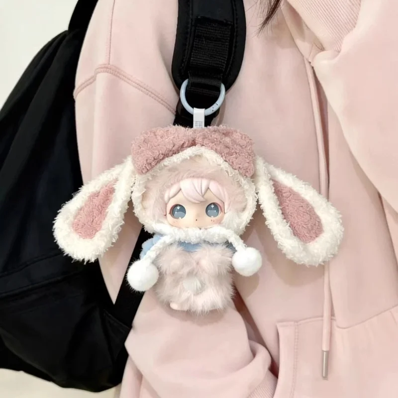 ShyShy Doll Clothes Lop Eared Rabbit Plush Outfit For Vinyl Pendant Backpack Decoration Cute Plush Costume No Doll Included
