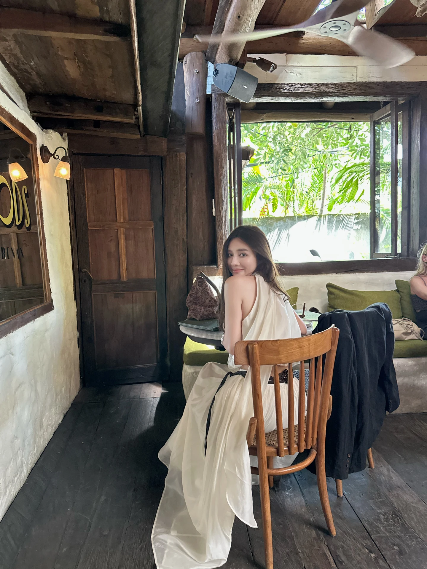 

NanaByNana Moonlight Gift Vacation Style Silk Set Women Summer Hanging Neck Top Long Half Skirt Two Piece Set Fashionable Com...