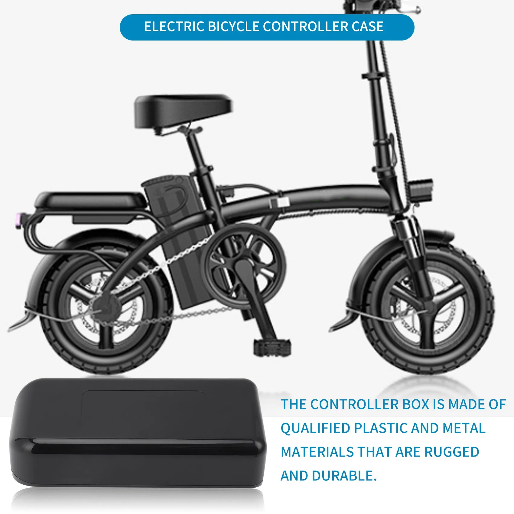 Caja controladora de plástico Extra Grande para bicicleta eléctrica, funda protectora para bicicleta de montaña, ciclomotor, Scooter