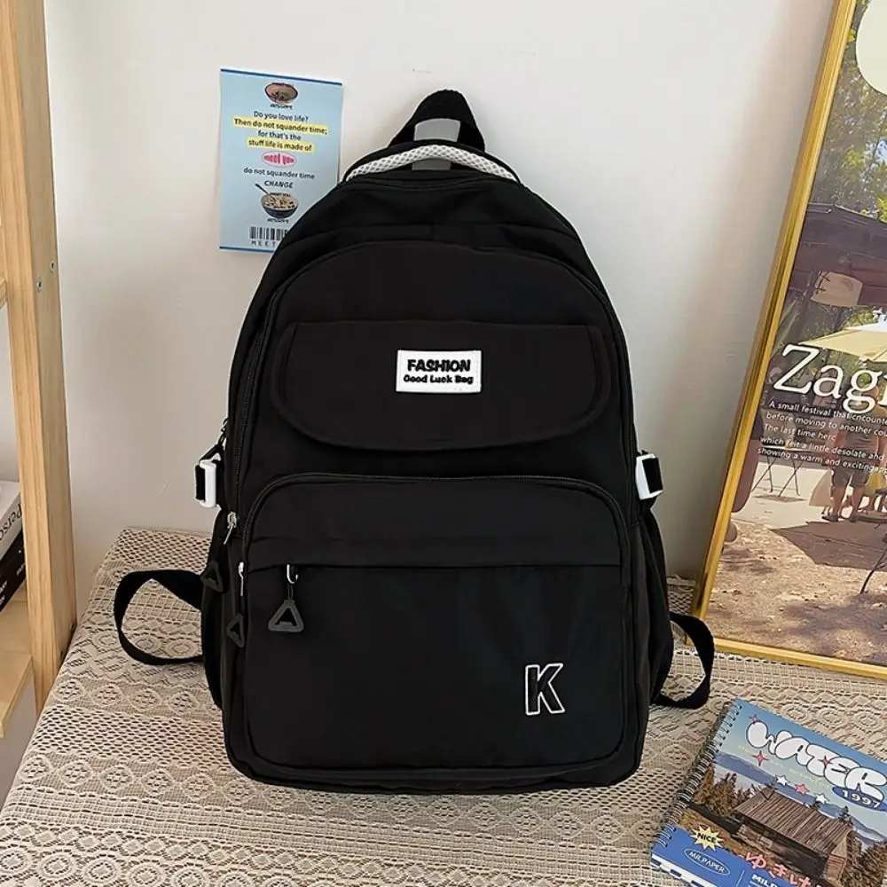 حقائب مدرسية للطلاب الكوريين مقاومة للماء وأشرطة قابلة للتعديل حقيبة ظهر للطلاب الجامعيين بسحاب للإغلاق حقيبة ظهر خفيفة الوزن للفتيات