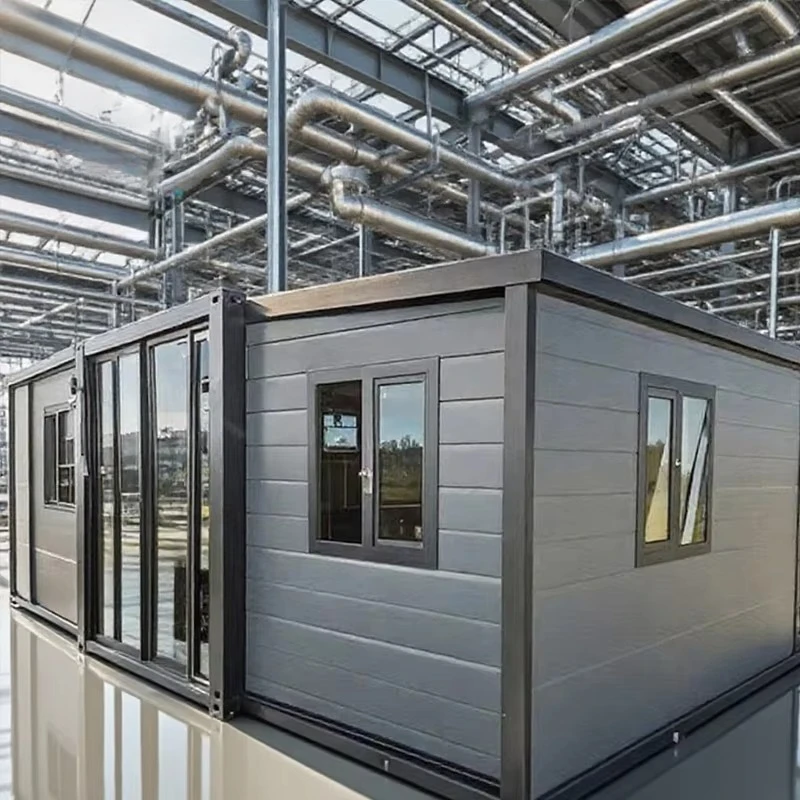 قم بتخصيص حاوية الشحن القابلة للطي 74 M2 Prefab Home 3 غرف نوم Opvouwbaar House للخارجية #2