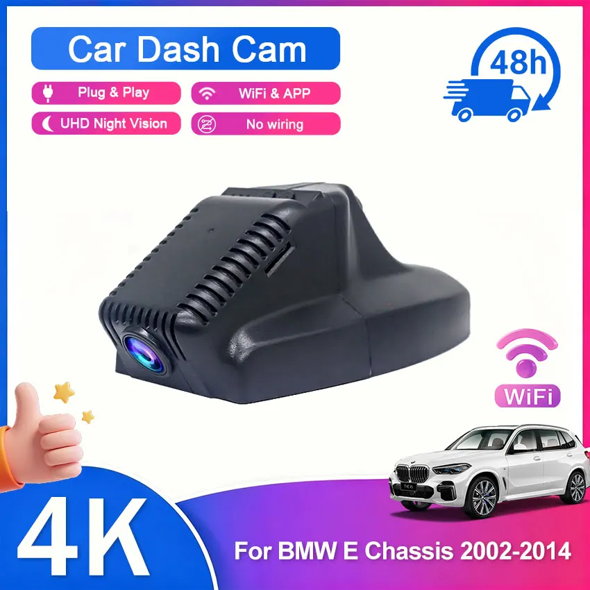 2160P Dash Camera For BMW E Chassis E39 E46 E53 E60 E61 E66 E70 E82 E84 E87 E89 E90 E91 E93 Z4, Plug and Play